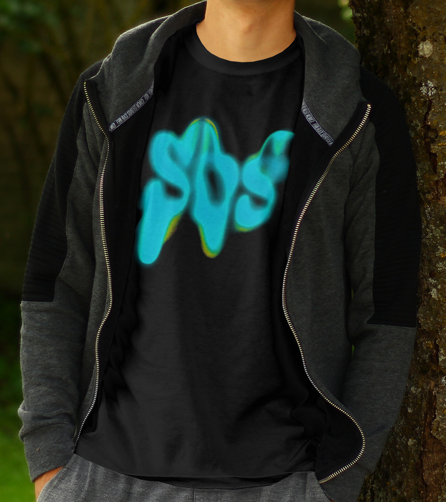 Sza SOS Neon Glow Image T-Shirt
