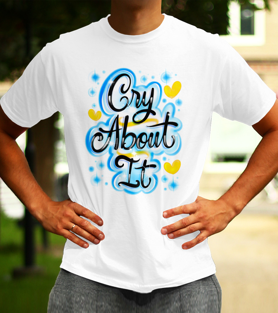 TDE Sza Cry About It Blue Yellow Hearts T-Shirt