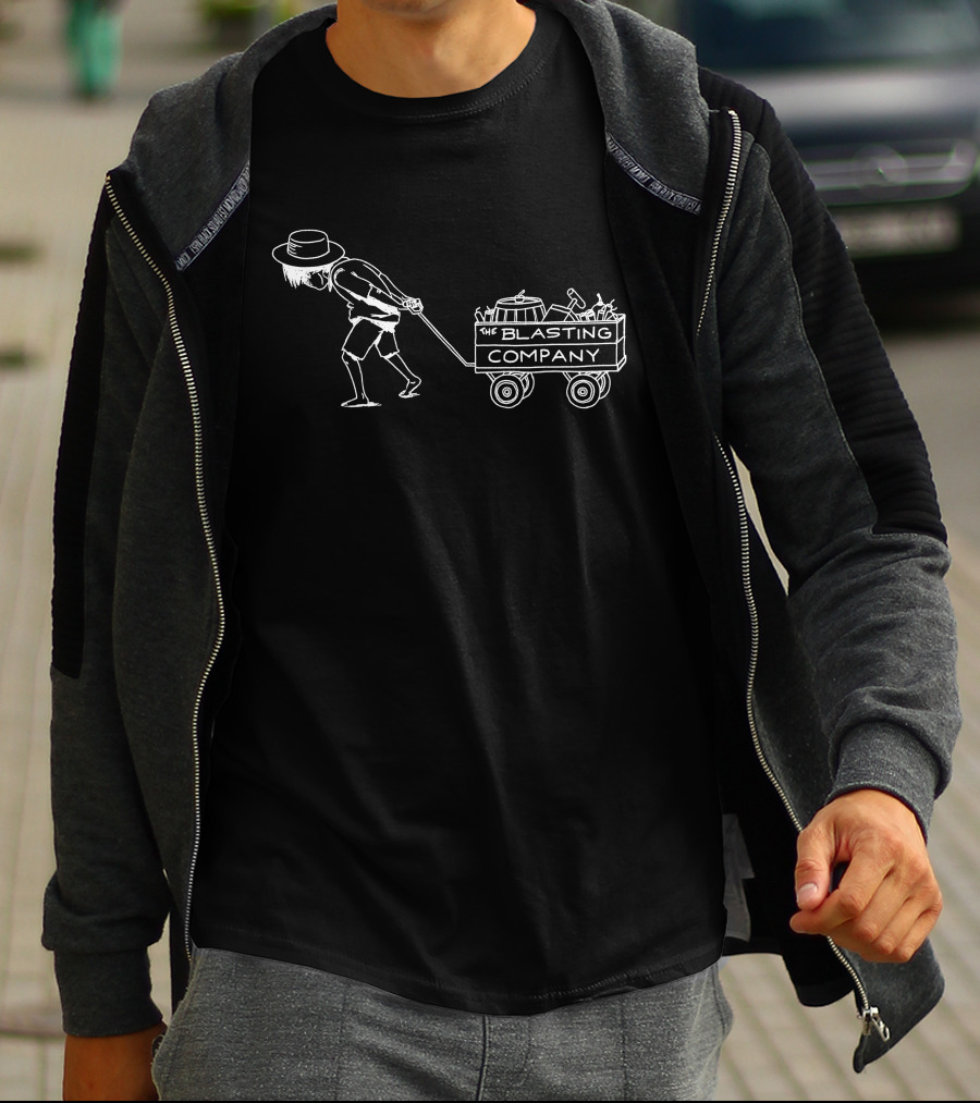 The Blasting Company Wagon Pulling Figure T-Shirt