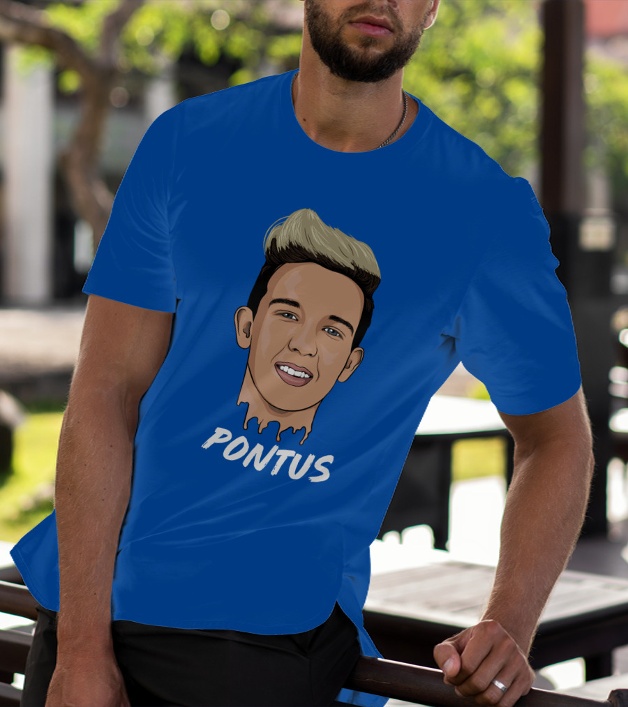 Pontus Rasmusson Merch Blue Portrait Pontus T-Shirt