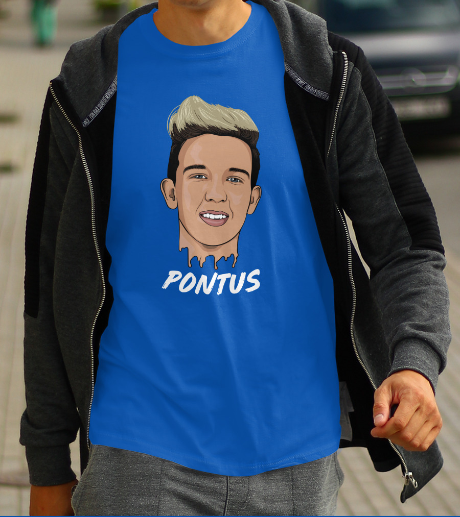 Pontus Rasmusson Merch Blue Portrait Pontus T-Shirt