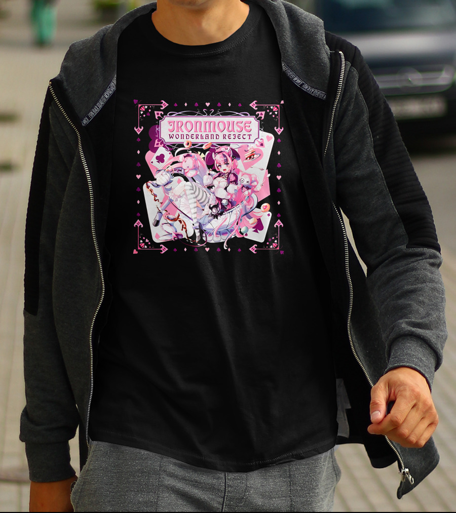 Ironmouse Wonderland Reject Alice-Inspired Fantasy Adventure T-Shirt