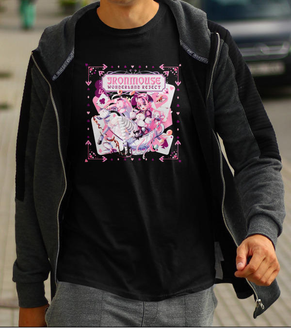 Ironmouse Wonderland Reject Alice-Inspired Fantasy Adventure T-Shirt