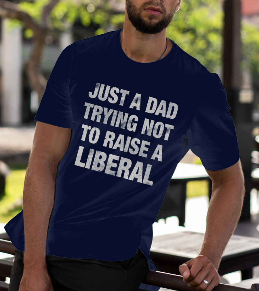 Zeek Arkham Just A Dad Trying Not To Raise A Liberal T-Shirt