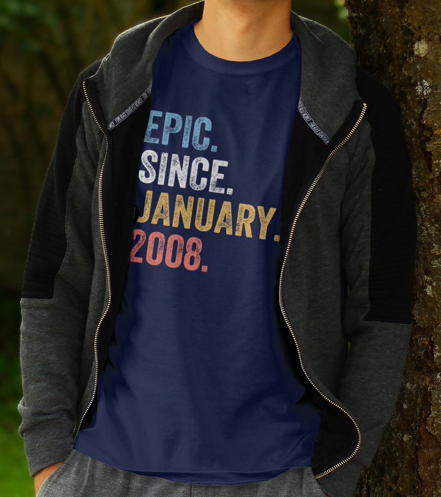Epic Since January 2008 Retro T-Shirt