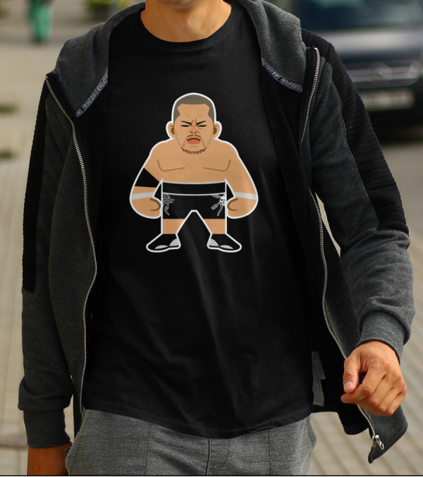 Tomohiro Ishii SD Character Cartoon Wrestler T-Shirt