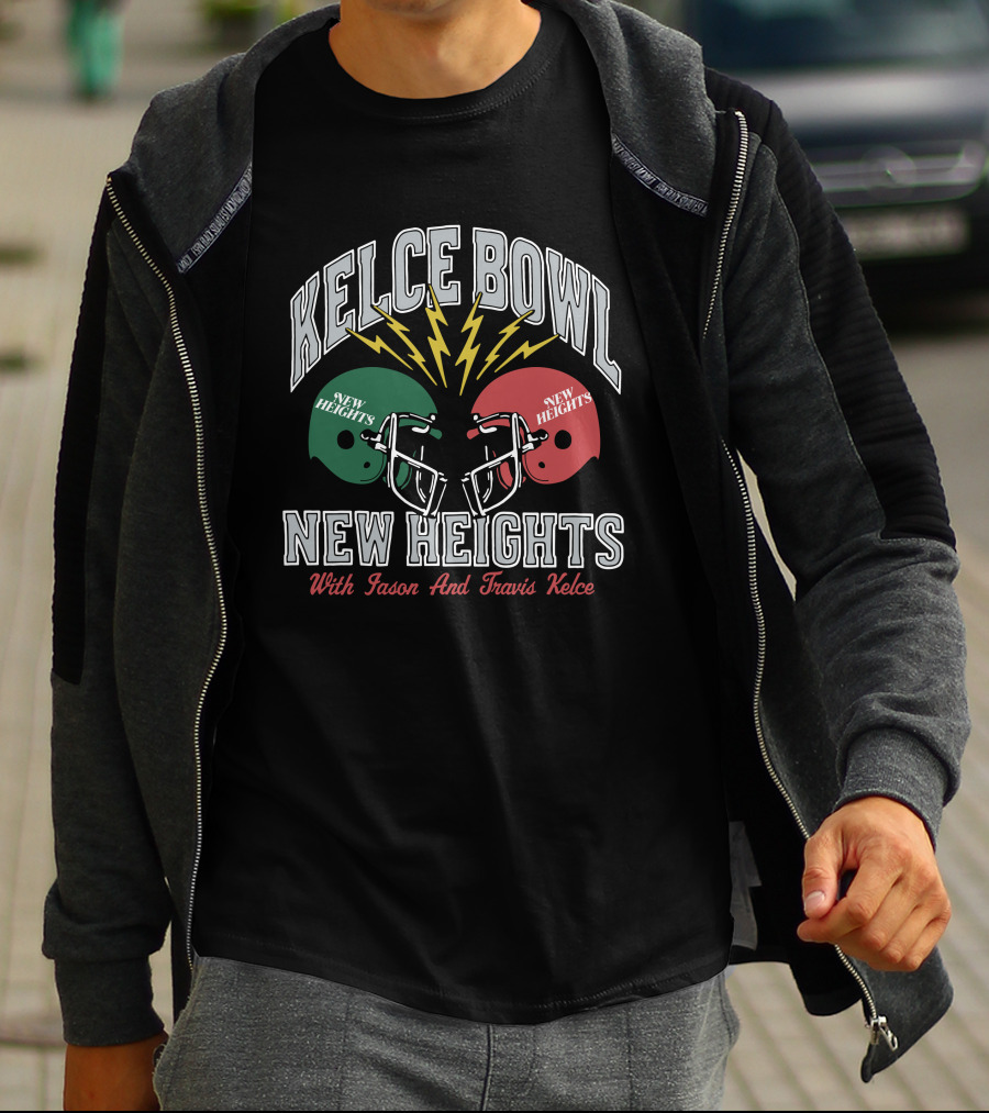 New Heights Kelce Bowl New Heights With Jason And Travis Kelce T-Shirt
