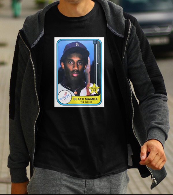 The Forest Lab Black Mamba The Closer Rookie #1 Vintage Sports Card T-Shirt