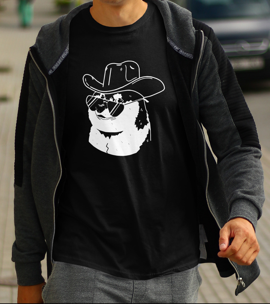 Elon Musk Dogecoin Cowboy Hat Sunglasses Shiba Inu T-Shirt