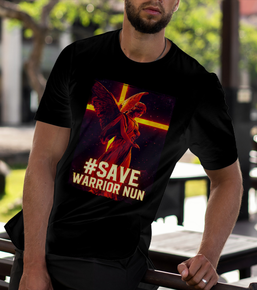 Save Warrior Nun Angel Red Cross T-Shirt