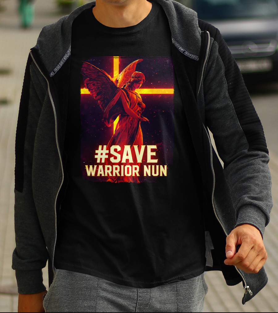 Save Warrior Nun Angel Red Cross T-Shirt