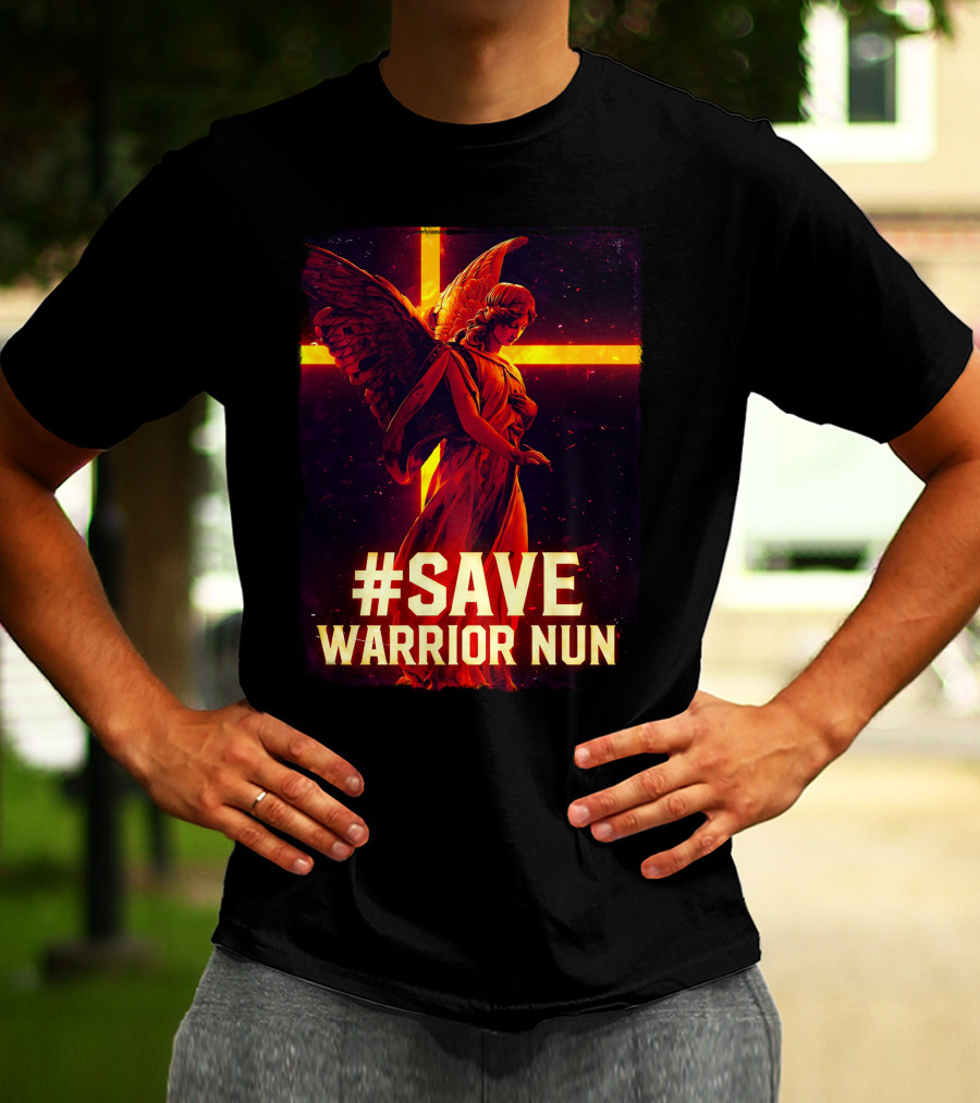 Save Warrior Nun Angel Red Cross T-Shirt