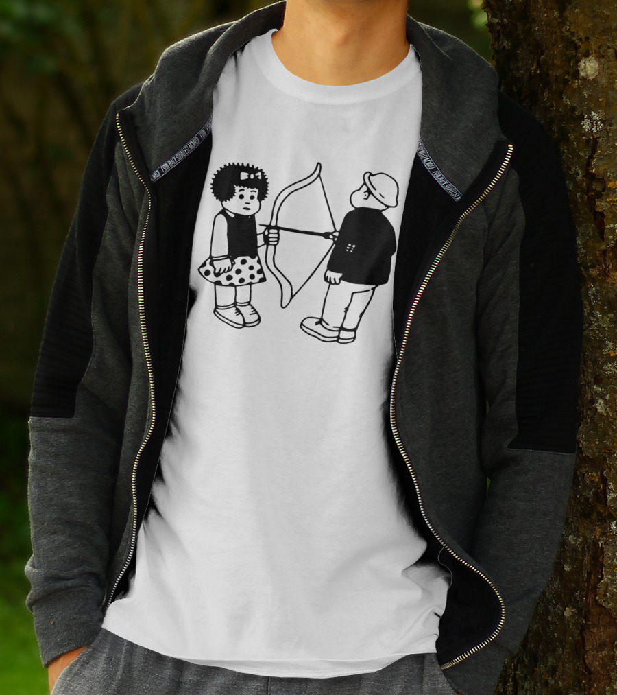 Vacancy Projects Rest Energy Nancy Style Comic Bow And Arrow Duo T-Shirt