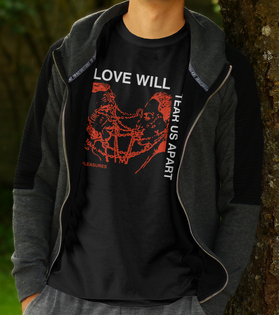 Love Will Tear Us Apart Pleasures Red T-Shirt