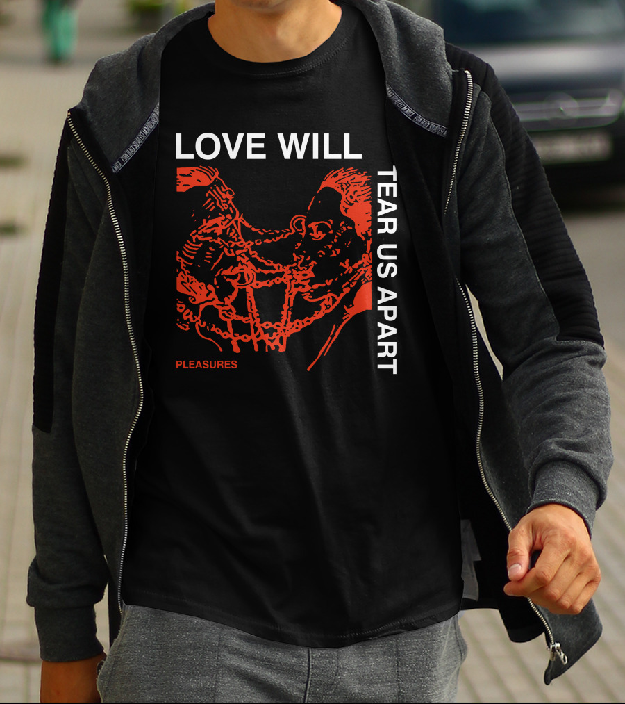 Love Will Tear Us Apart Pleasures Red T-Shirt