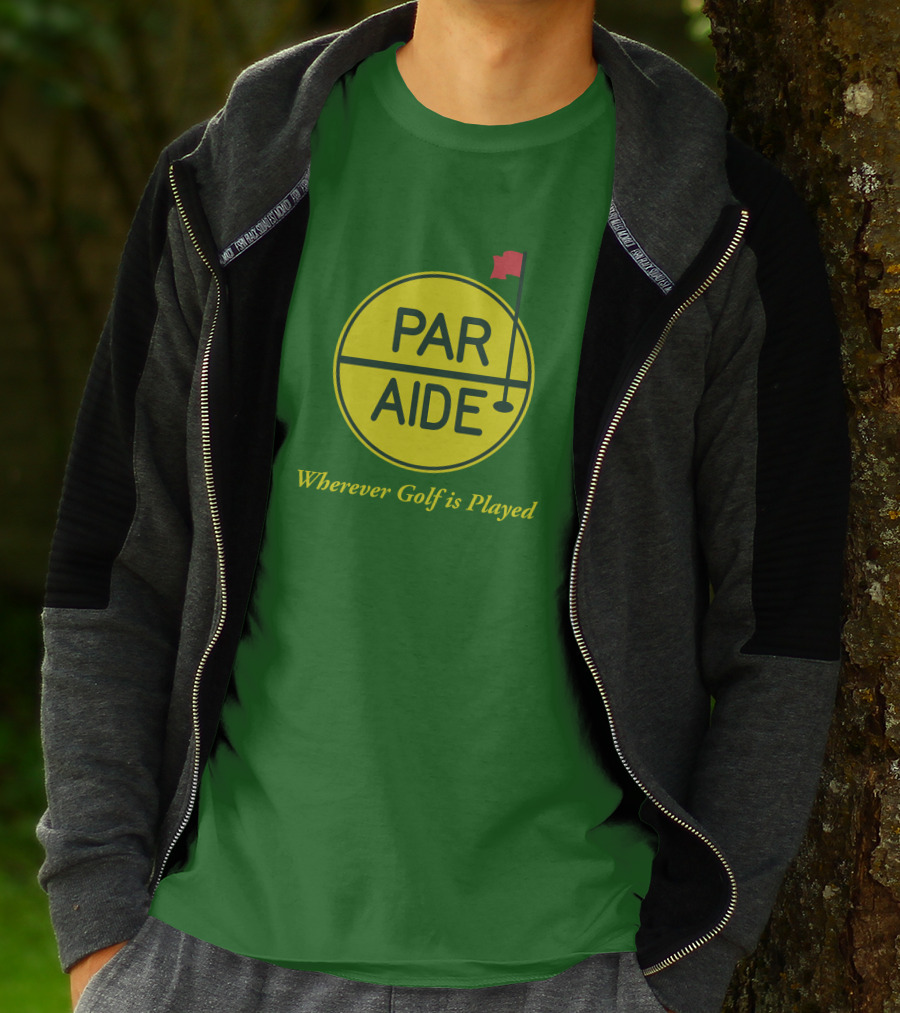 Par Aide Wherever Golf Is Played Circle With Flag T-Shirt