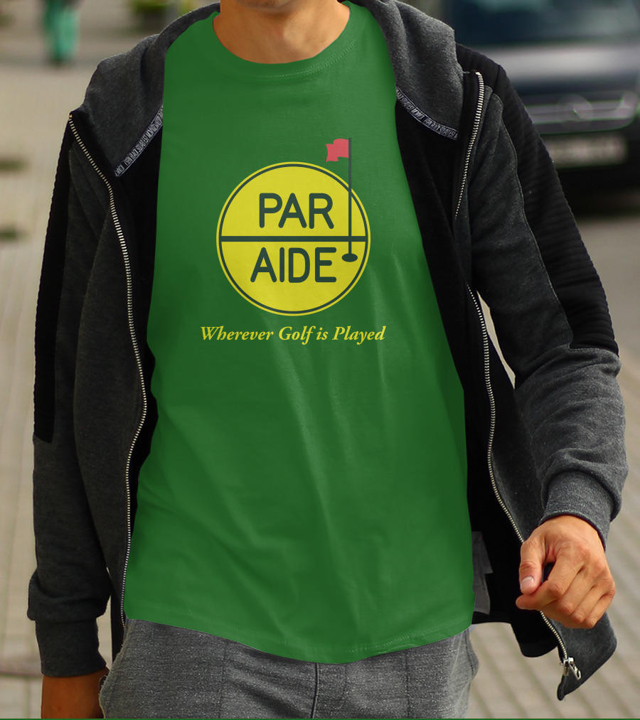 Par Aide Wherever Golf Is Played Circle With Flag T-Shirt