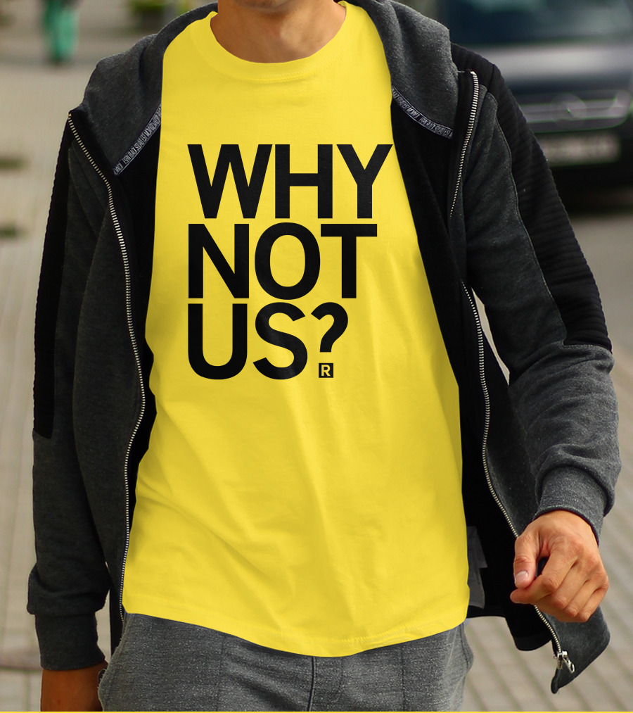 Holly Rowe Raygun Why Not Us? Gold T-Shirt