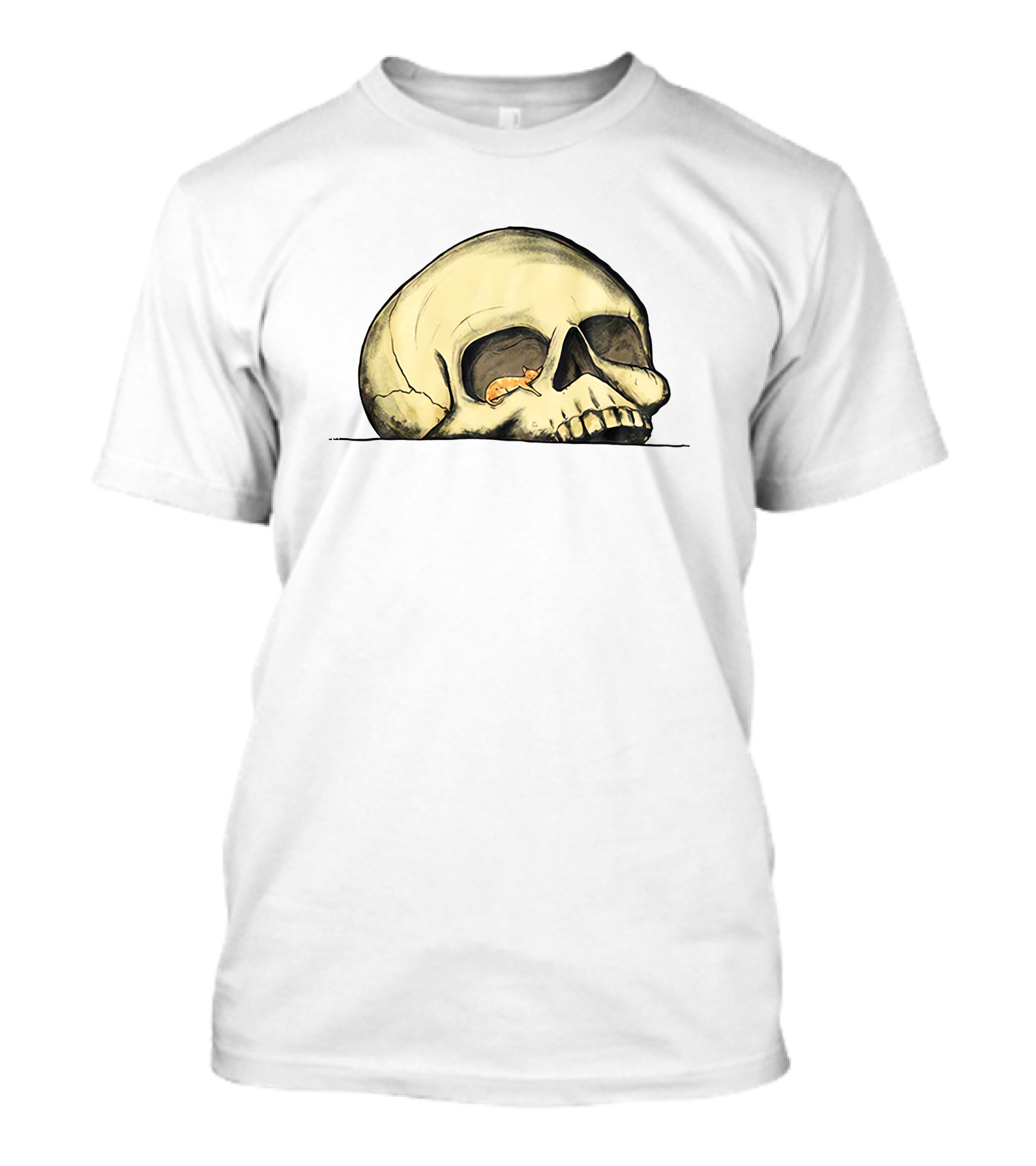 Studio Joog Soft Spot Skull With Sleeping Fox T-Shirt