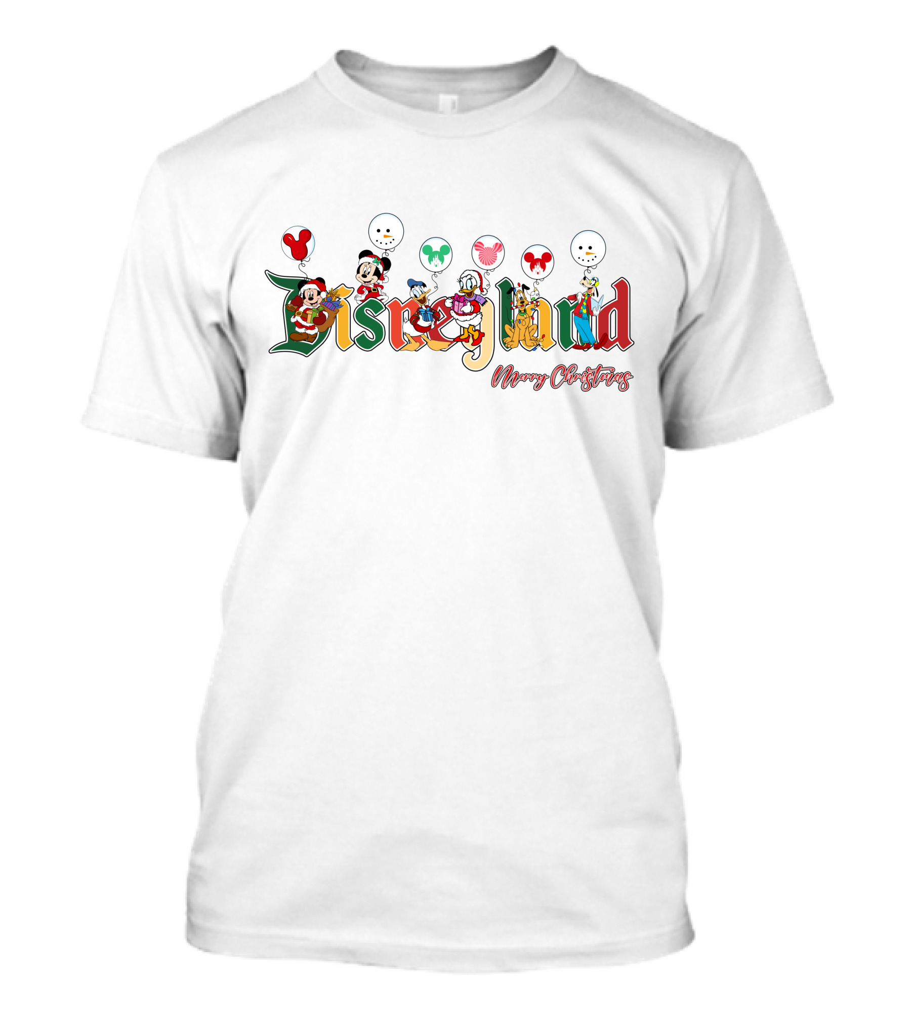 Disneyland Merry Christmas MK&FRS Characters T-Shirt