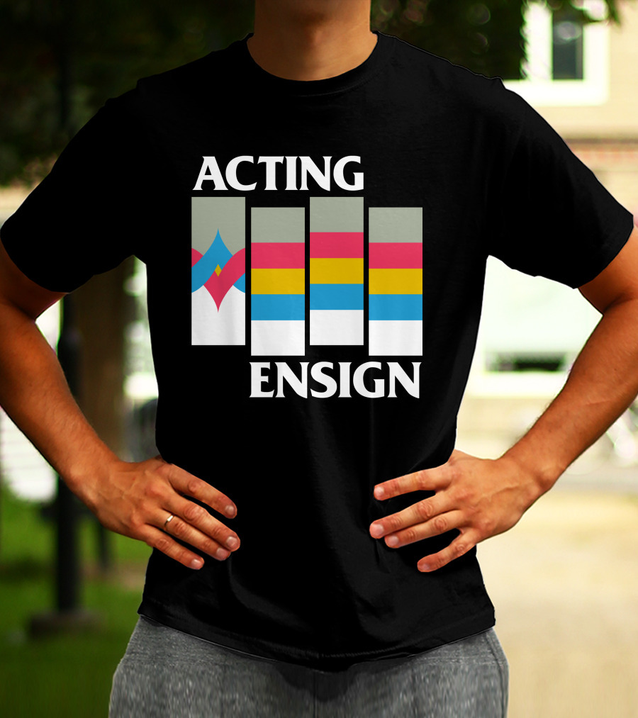 Acting Ensign 80s Retro Color Bars T-Shirt