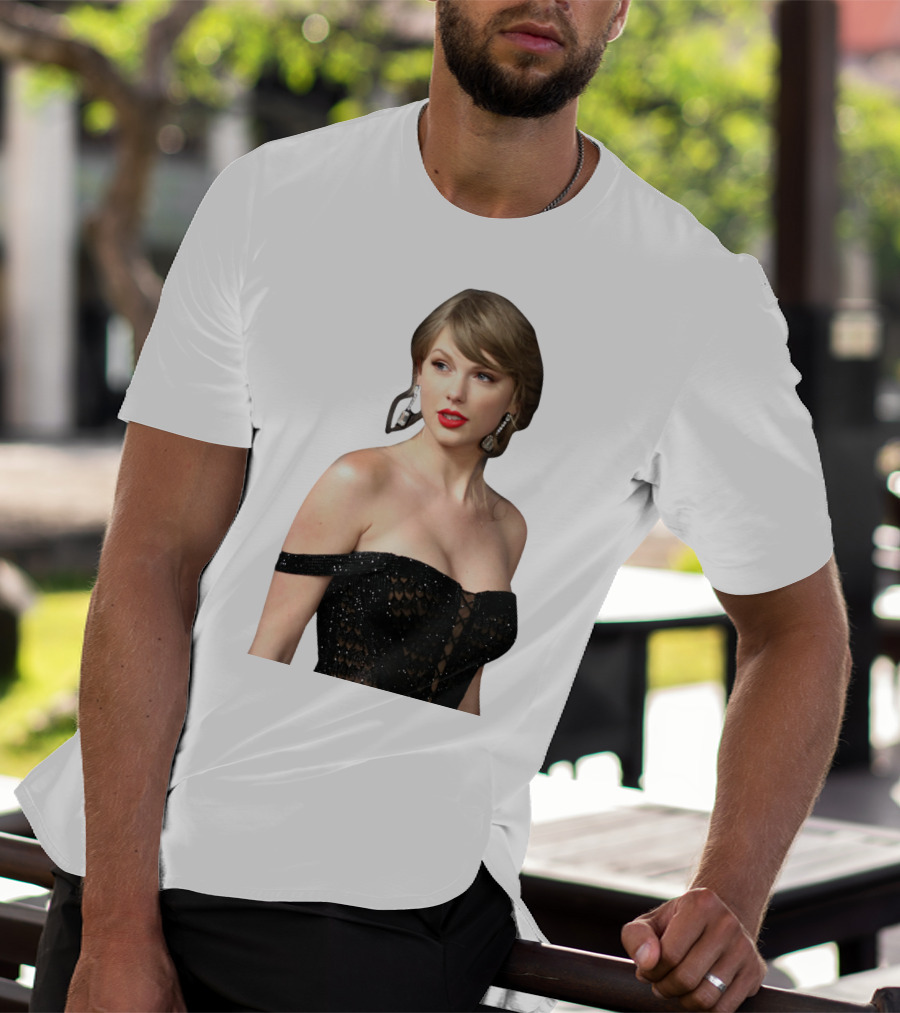 Taylor Swift Black Dress Elegant Look T-Shirt