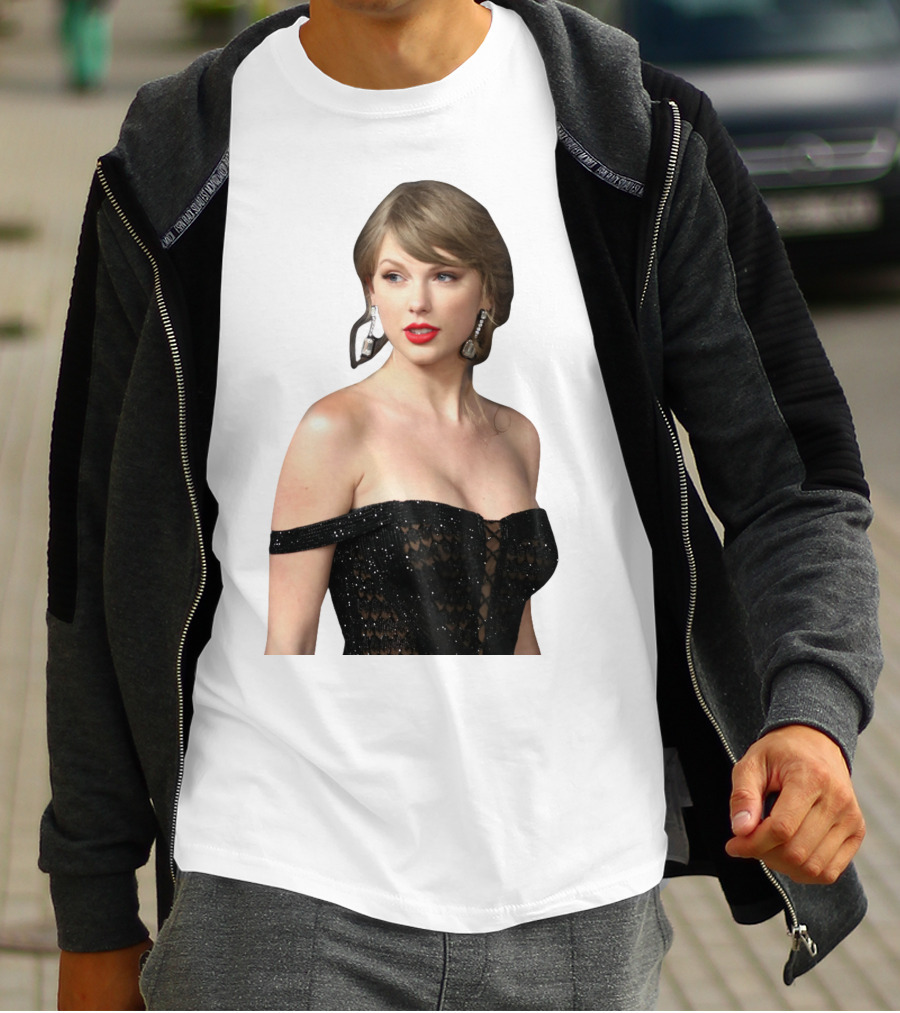 Taylor Swift Black Dress Elegant Look T-Shirt
