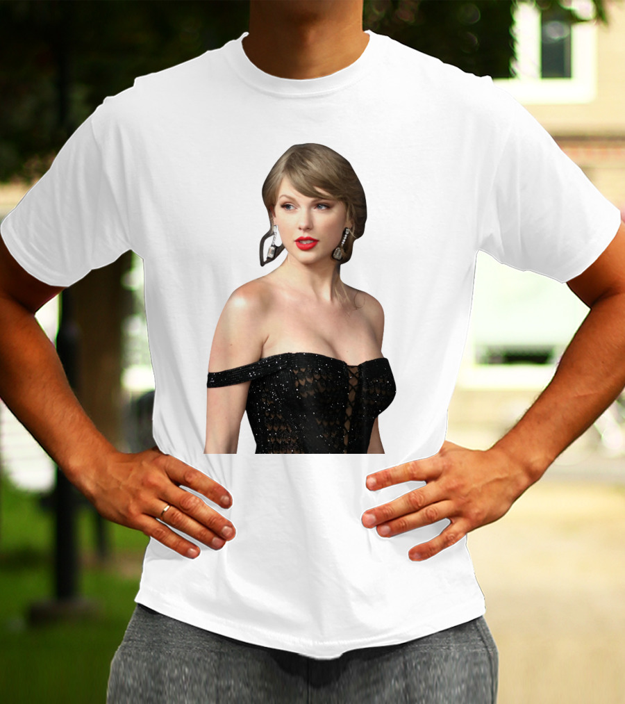 Taylor Swift Black Dress Elegant Look T-Shirt