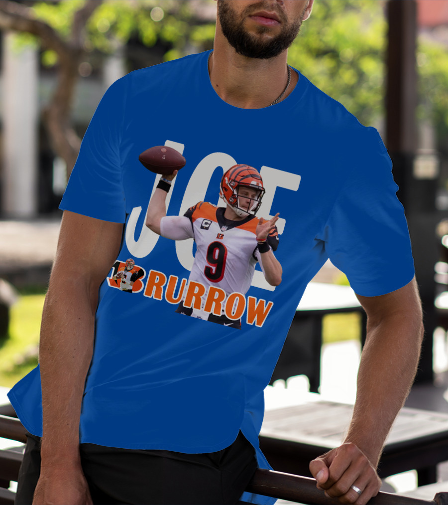 JOE BURROW Bengals Quarterback NFL Football T-Shirt