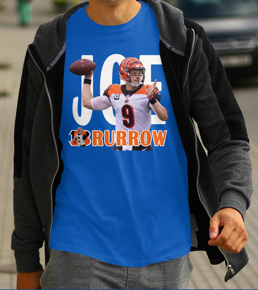 JOE BURROW Bengals Quarterback NFL Football T-Shirt