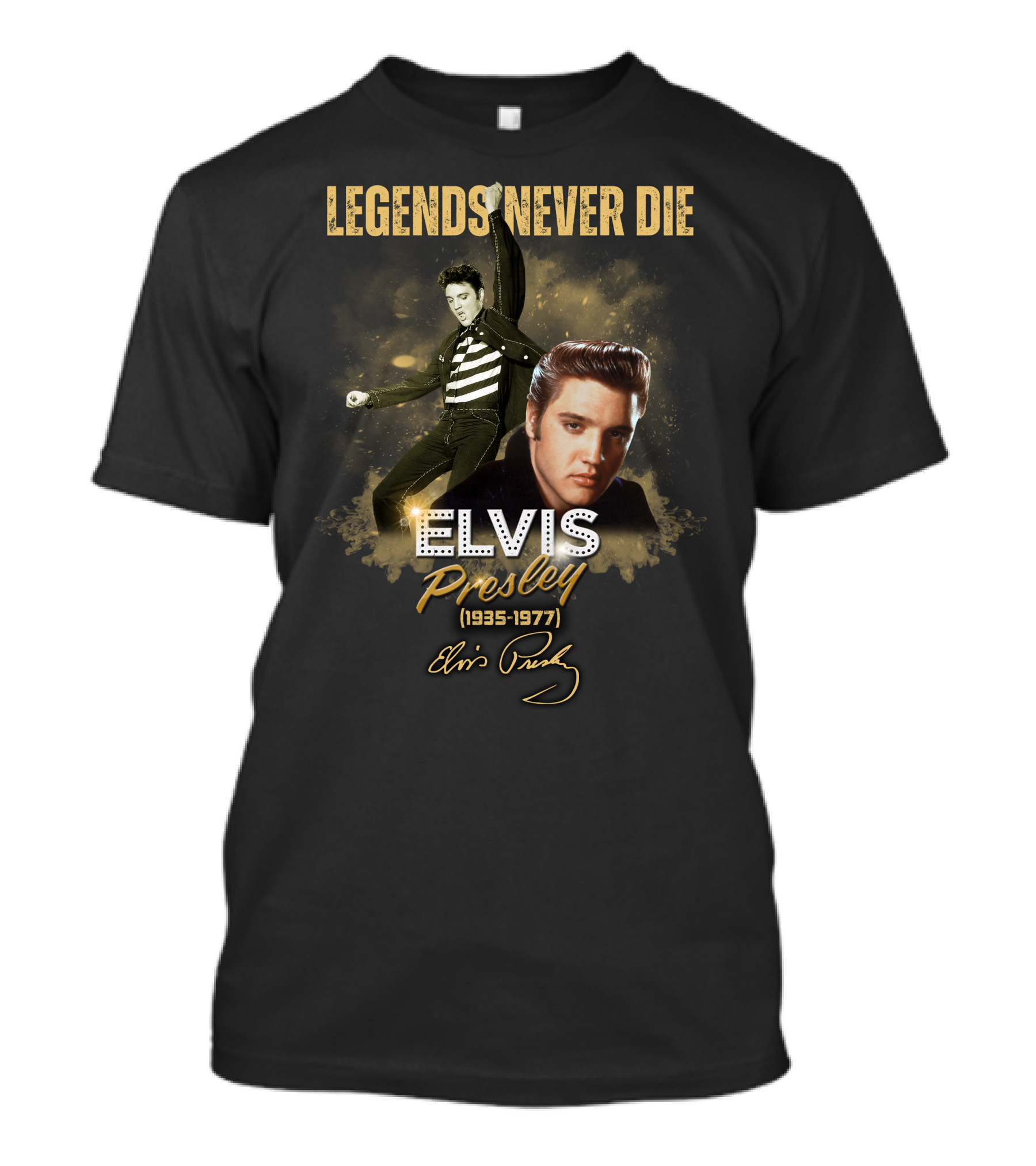 LEGENDS NEVER DIE ELVIS PRESLEY 1935-1977 T-Shirt