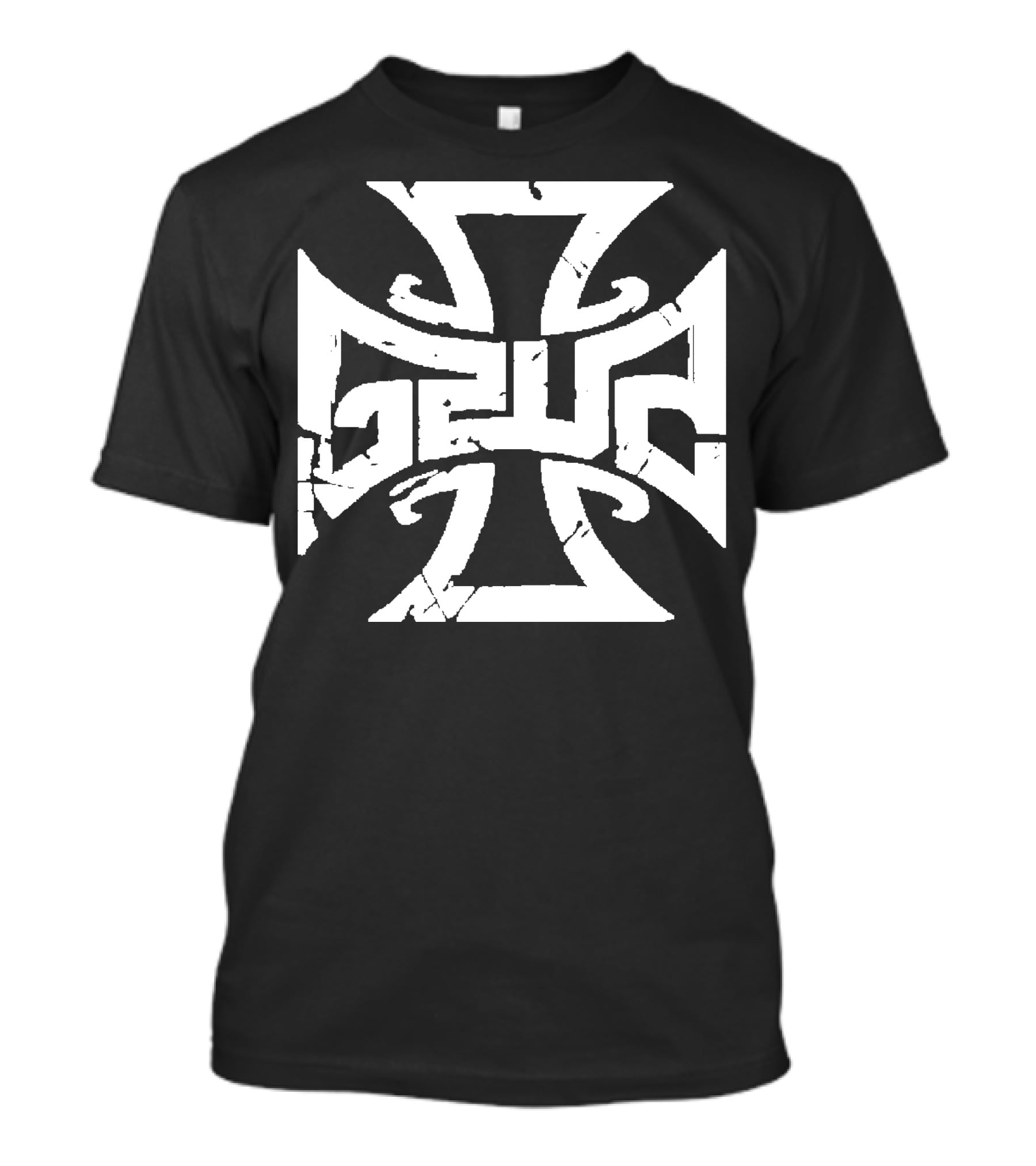 Gzuz Germany Rapper Iron Cross Motif T-Shirt