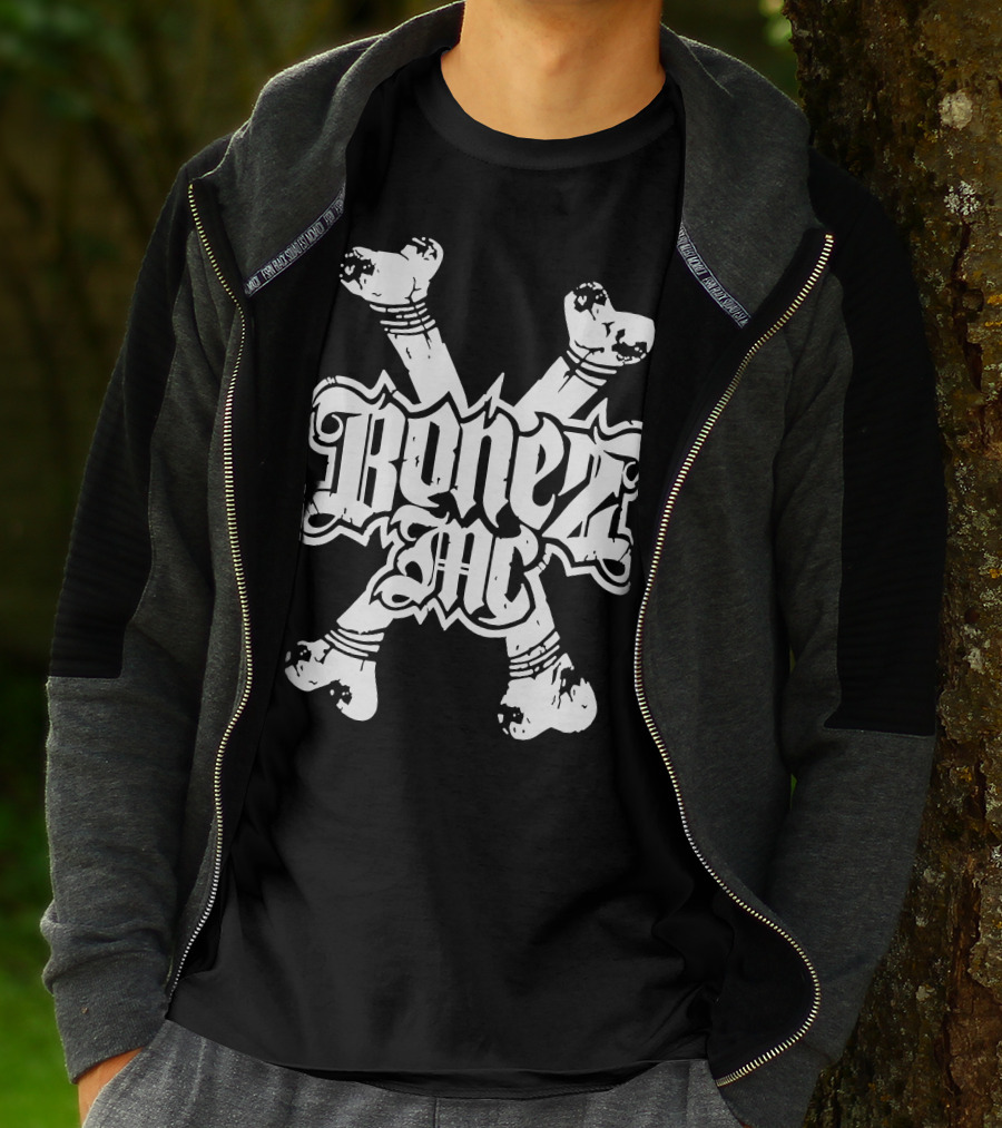 BonezMC Germany Rapper Crossed Bones T-Shirt