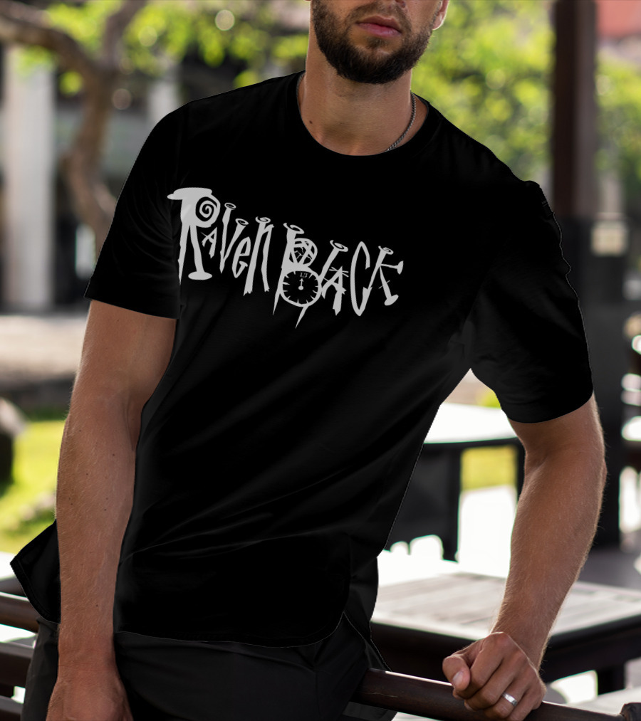 Raven Black Band Clock Gothic Germany T-Shirt