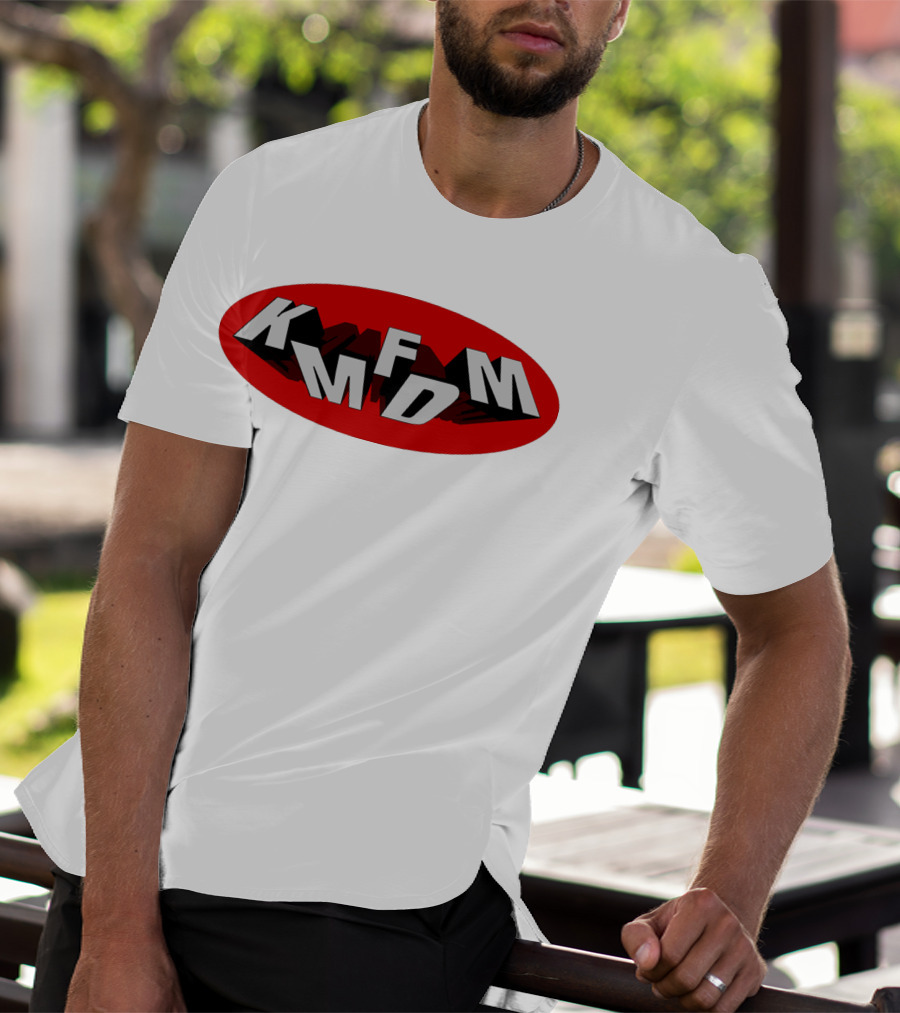 KMFDM Band Logo Oval Shadow T-Shirt