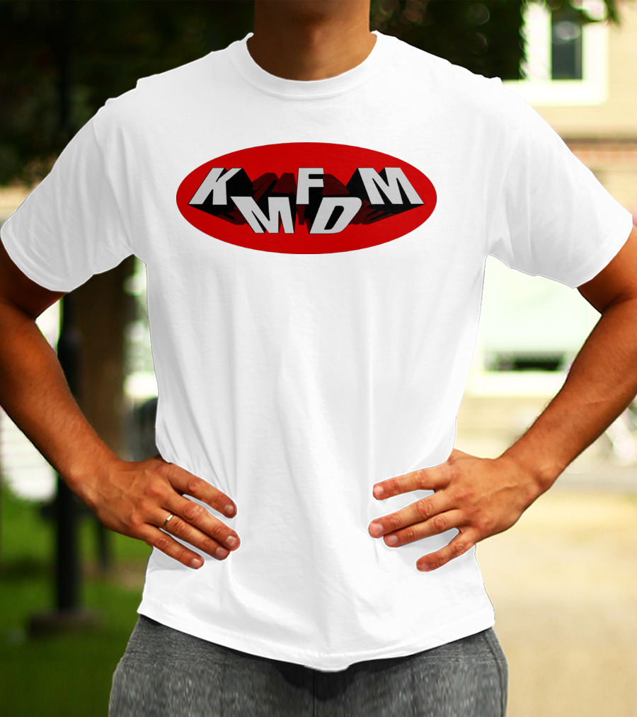KMFDM Band Logo Oval Shadow T-Shirt
