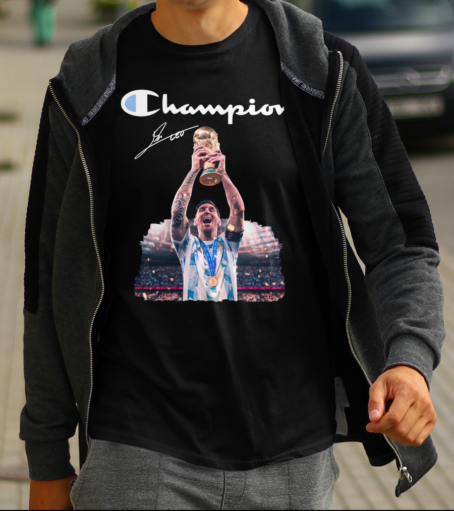Champion Trophy Celebration Soccer Legend T-Shirt