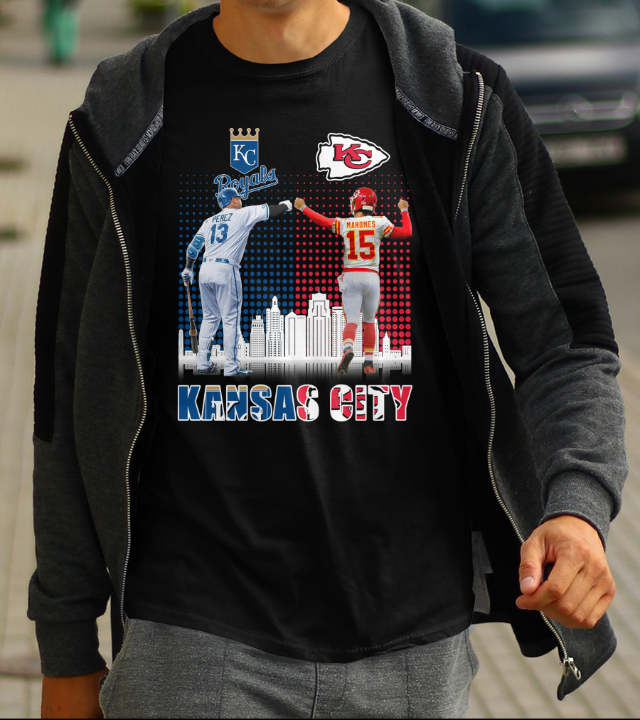 KANSAS CITY PEREZ ROYALS MAHOMES CHIEFS 18 T-Shirt