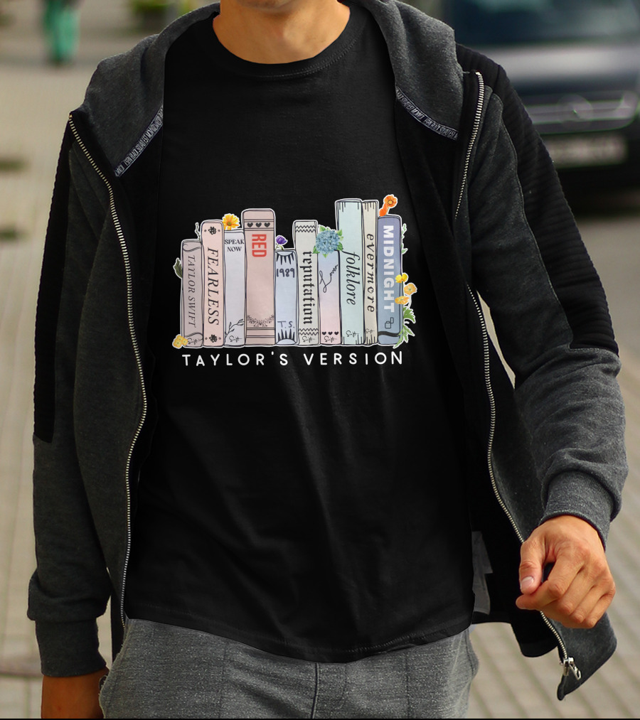 Taylor Swift Fearless Speak Now Red 1989 Reputation Folklore Evermore Midnight Taylor's Version T-Shirt