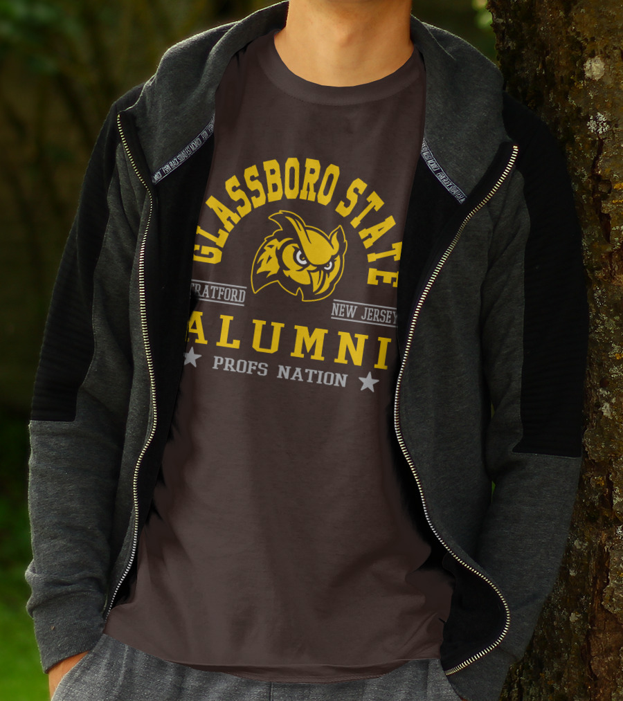 Glassboro State New Jersey Alumni Profs Nation Stratford Owl T-Shirt
