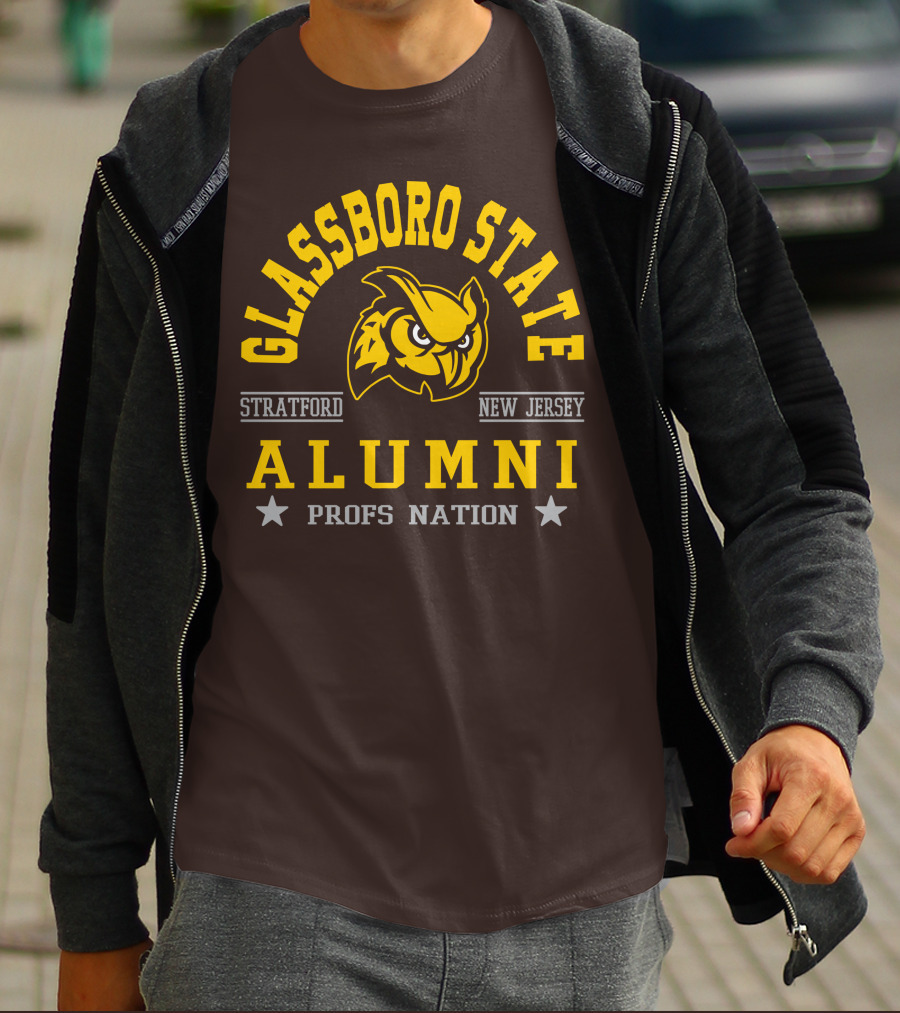 Glassboro State New Jersey Alumni Profs Nation Stratford Owl T-Shirt