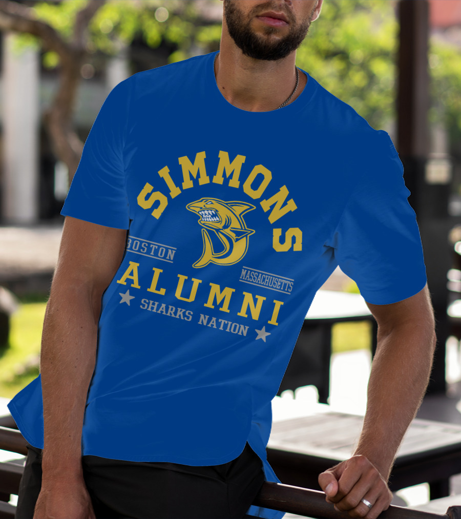 Simmons Alumni Sharks Nation Boston Massachusetts T-Shirt