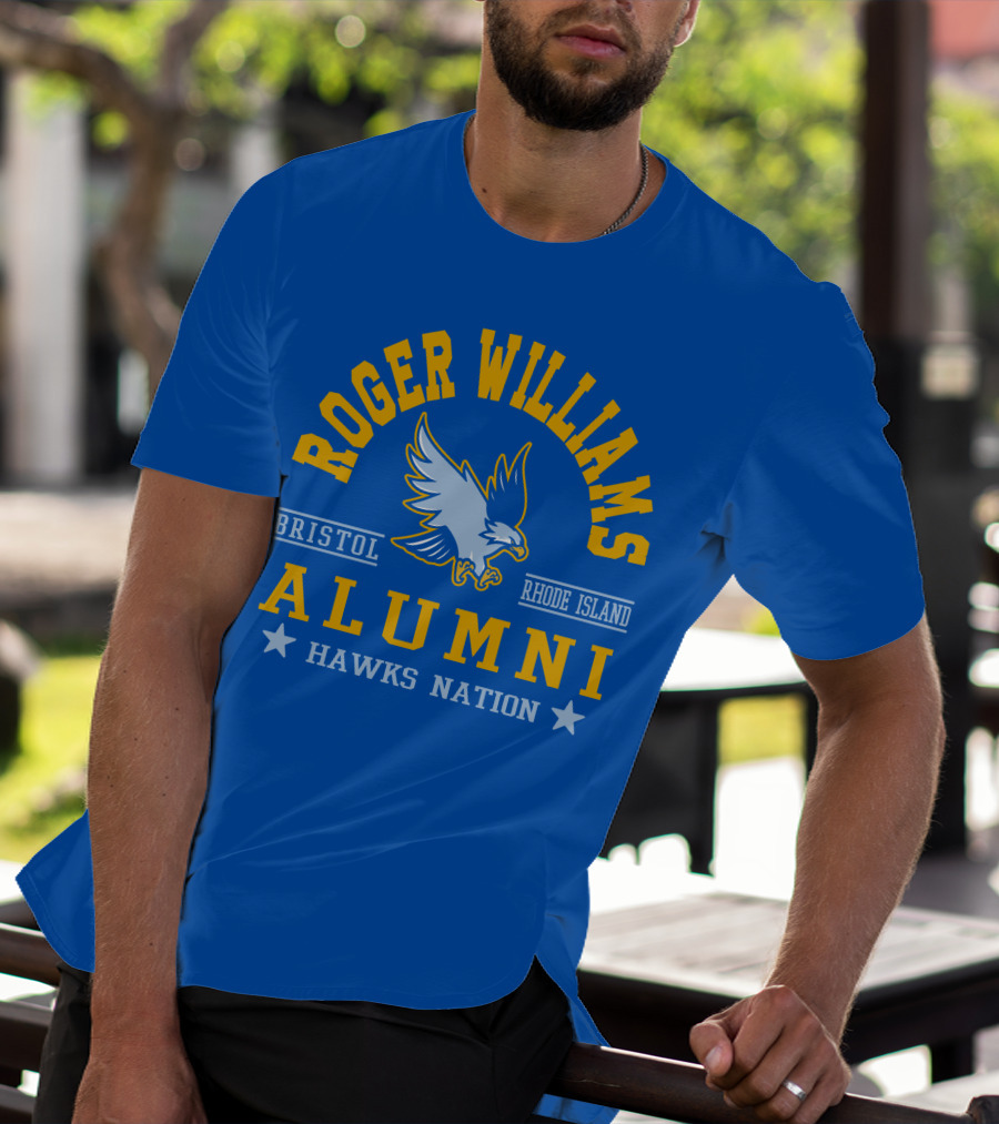 Roger Williams Alumni Hawks Nation Bristol Rhode Island T-Shirt