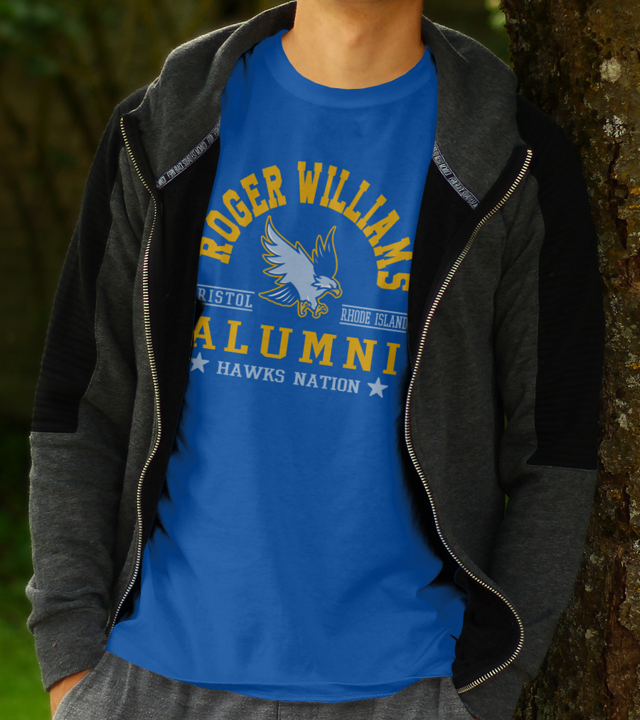 Roger Williams Alumni Hawks Nation Bristol Rhode Island T-Shirt