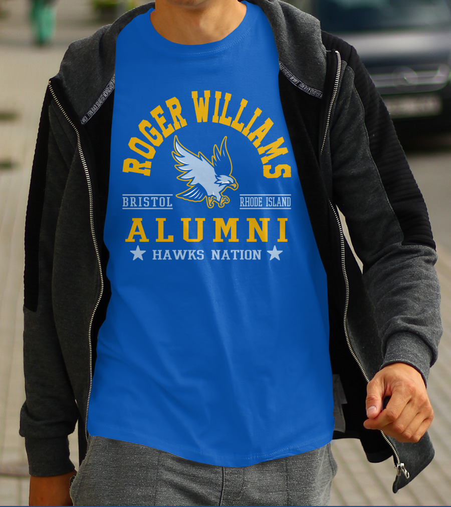 Roger Williams Alumni Hawks Nation Bristol Rhode Island T-Shirt