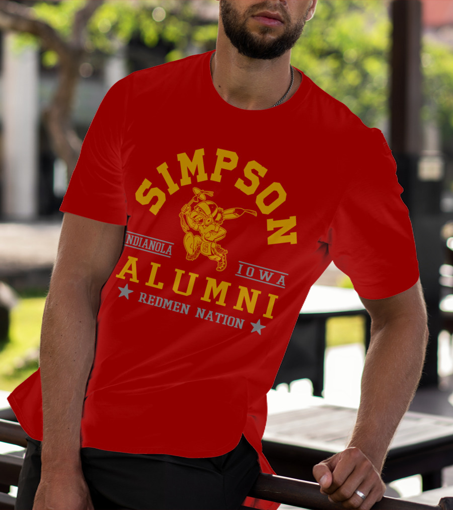 Simpson College Alumni Redmen Nation Indianola Iowa T-Shirt