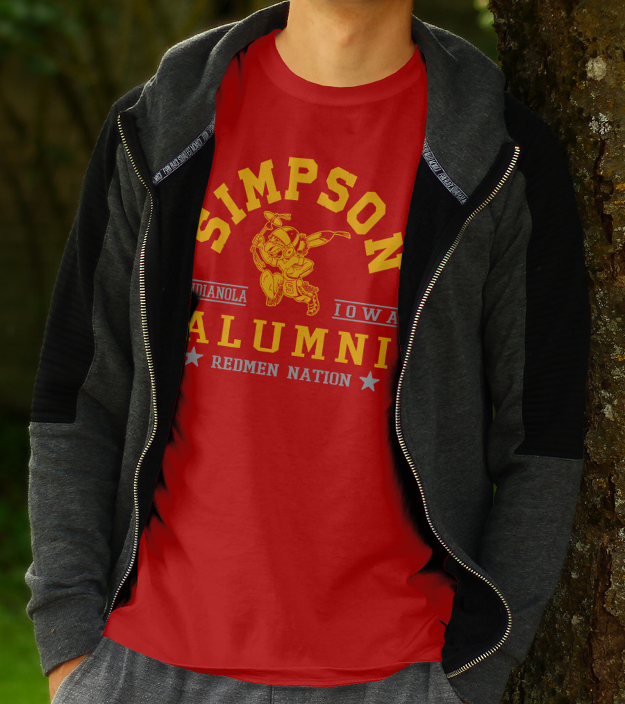 Simpson College Alumni Redmen Nation Indianola Iowa T-Shirt