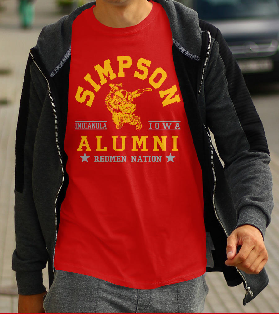 Simpson College Alumni Redmen Nation Indianola Iowa T-Shirt