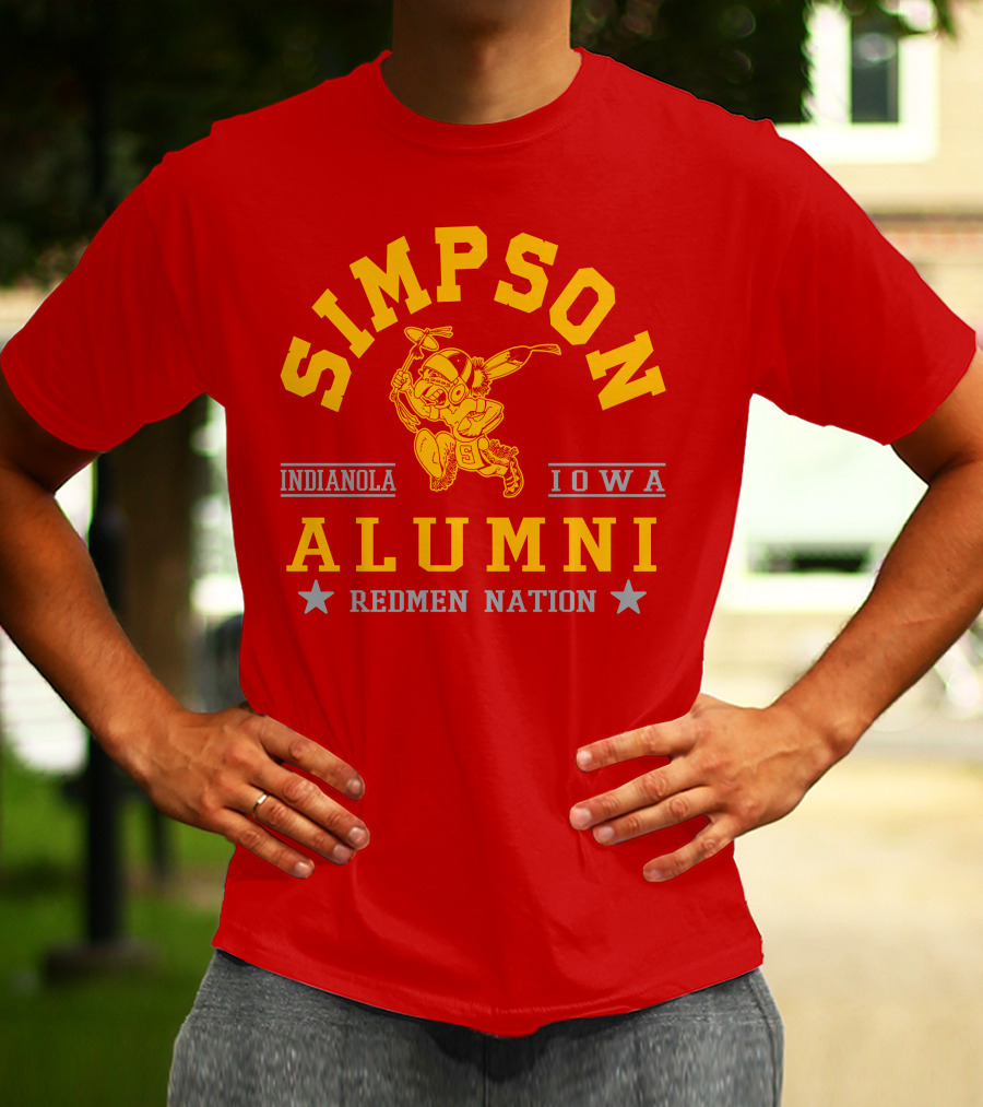 Simpson College Alumni Redmen Nation Indianola Iowa T-Shirt