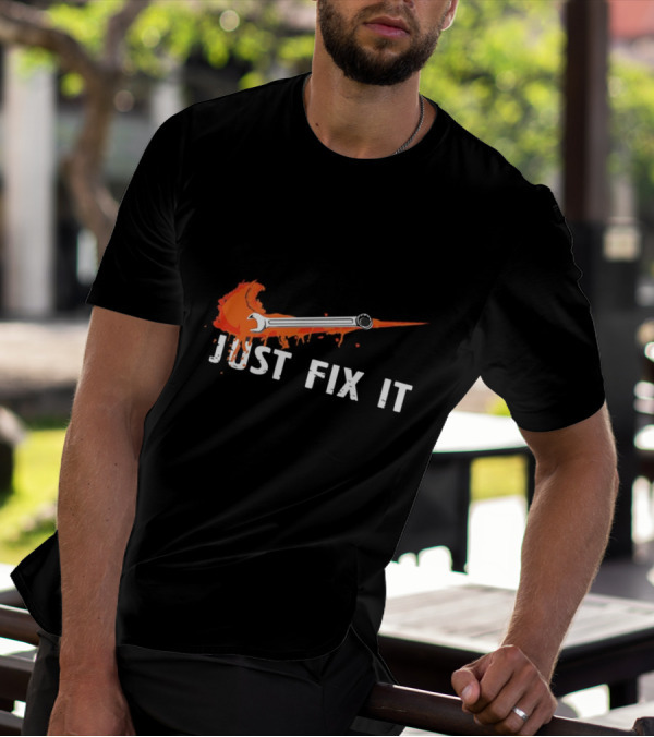 JUST FIX IT Wrench Splash T-Shirt